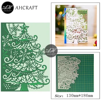 AHCRAFT Árvore de Natal Laço de Metal cortantes para DIY Scrapbooking Álbum de Fotos Decorativo em Relevo Estêncil de Papel de Cartas do Molde