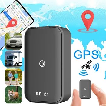 GF21 Mini Rastreamento GPS, Rastreador em Tempo Real de Rastreamento Magnético Localizador GPS Localizador de Veículos Anti-Dispositivo Perdido o Controle de Voz Gravação