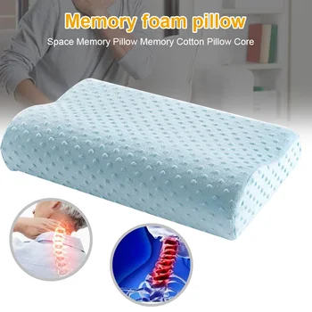 Melhor Venda Quente de Espuma de Memória Travesseiro de Pescoço Alívio da Dor no Pescoço Suporte de Proteção para Dormir EK-Novo
