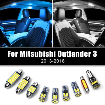 Para Mitsubishi Outlander 3 2013 2014 2015 2016 4pcs Carro de Leitura conduzidas Lâmpadas Tronco Luz Vaidade Lâmpada Interior do Bulbo Acessórios